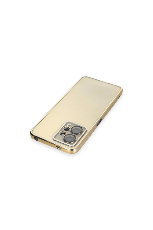 Evimdeyokyok Xiaomi Redmi Note 12 4G Kılıf Razer Lensli Silikon - Gold