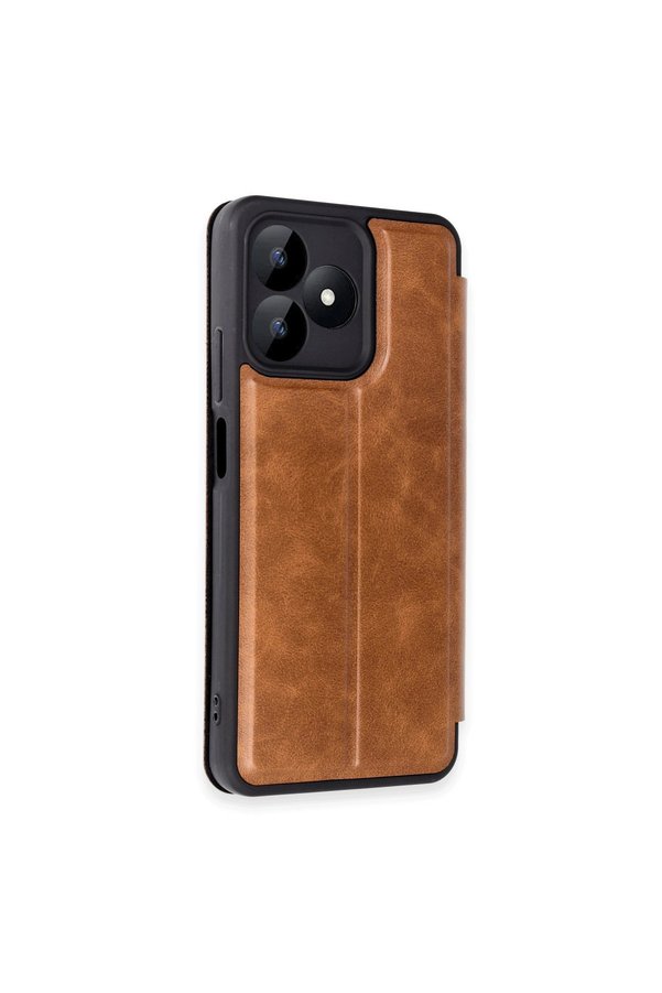 Evimdeyokyok Realme Note 50 4G Kılıf Flip Cover - Taba