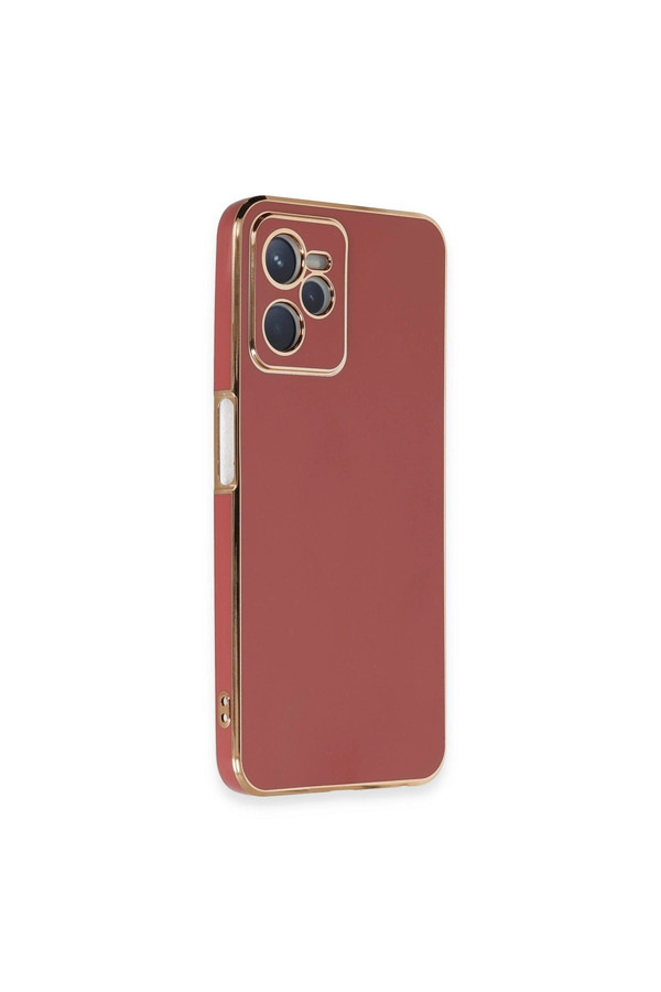 Evimdeyokyok Realme C35 Kılıf Volet Silikon - Kırmızı