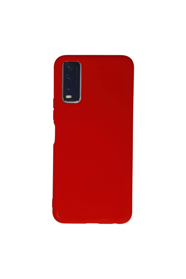 Evimdeyokyok Vivo Y11S Kılıf Nano İçi Kadife Silikon - Kırmızı