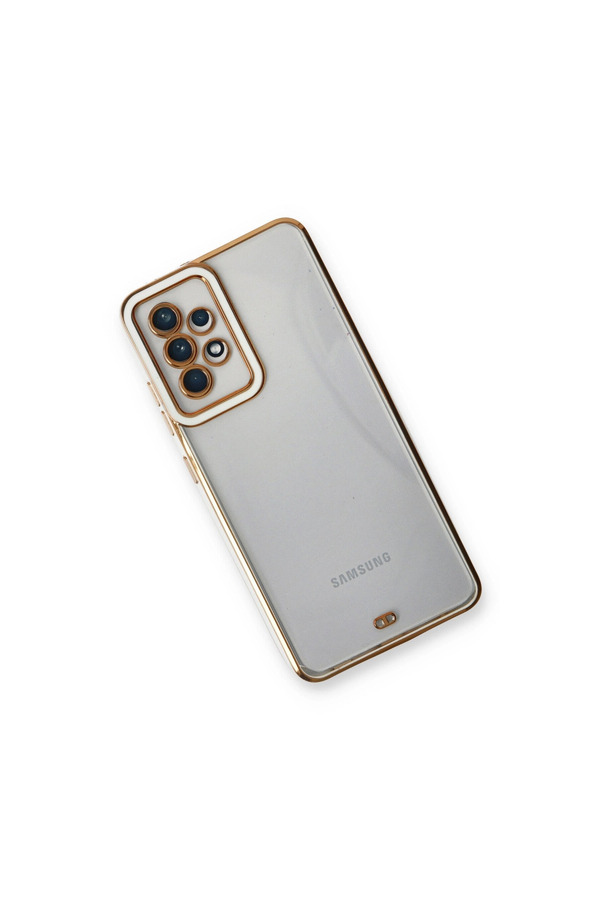 Evimdeyokyok Samsung Galaxy A53 5G Kılıf Liva Lens Silikon - Beyaz