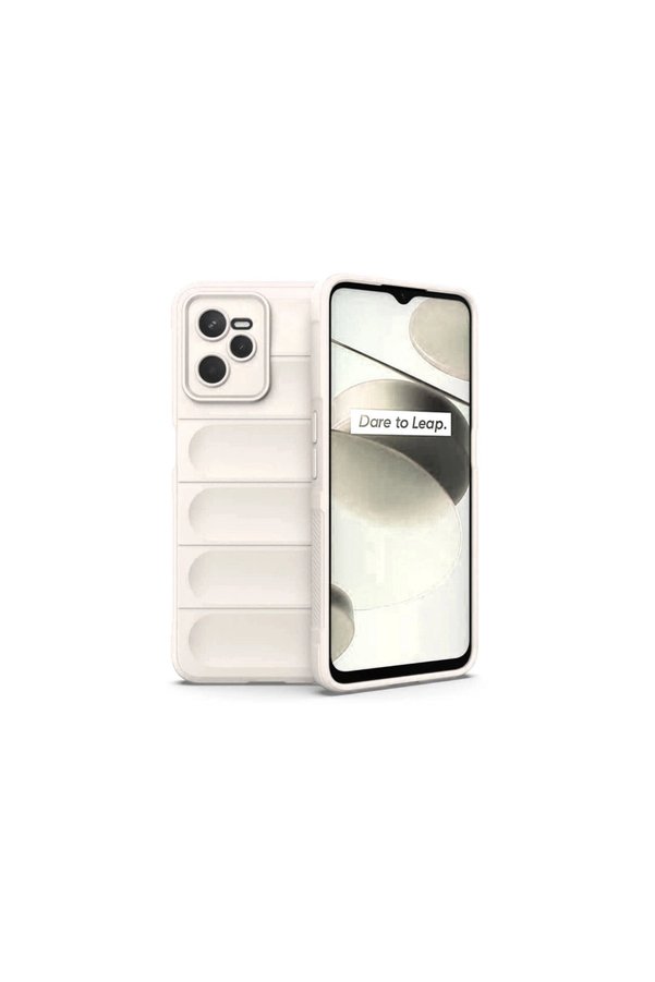 Evimdeyokyok Realme C35 Kılıf Optimum Silikon - Krem
