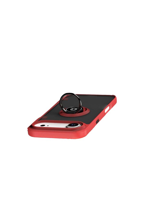 Evimdeyokyok Apple İphone 17 Air Montreal Yüzüklü Silikon Kapak - Kırmızı