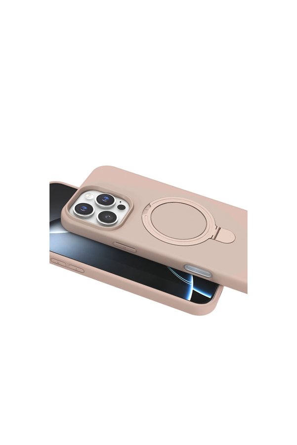 Evimdeyokyok Apple İphone 16 Pro Max Regal Magsafe Standlı Kapak - Çöl Titanyum
