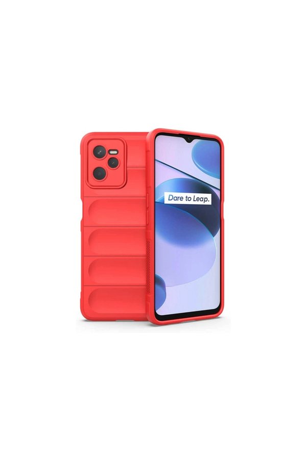 Evimdeyokyok Realme C35 Kılıf Optimum Silikon - Kırmızı