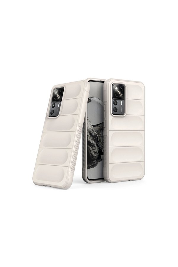 Evimdeyokyok Xiaomi Mi 12T Pro Kılıf Optimum Silikon - Krem