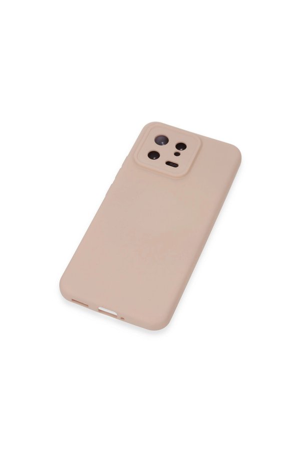 Evimdeyokyok Xiaomi Mi 13 Kılıf Nano İçi Kadife Silikon - Pudra