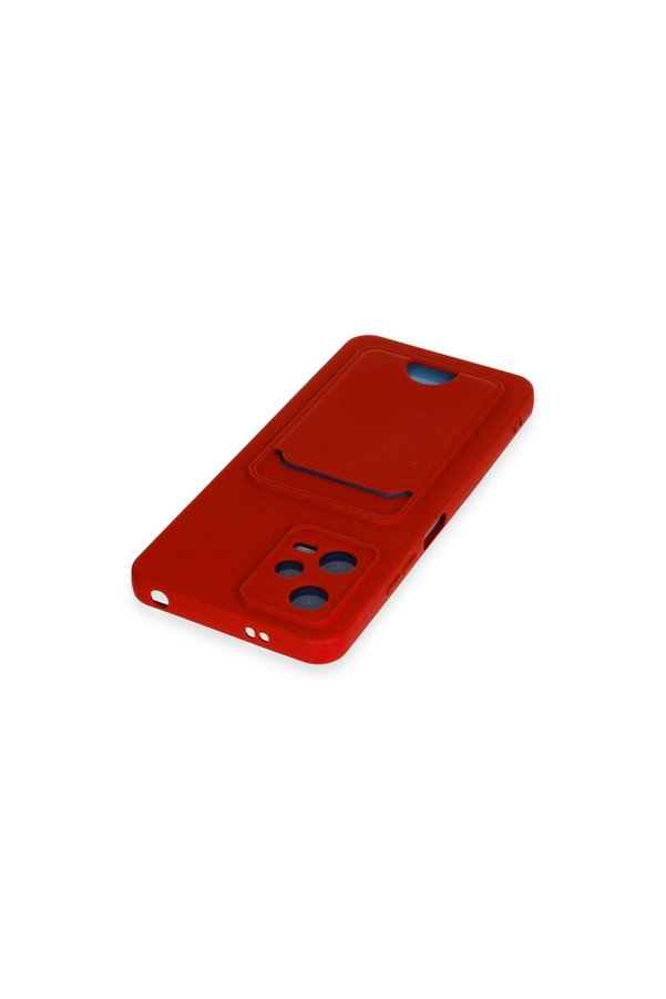 Evimdeyokyok Xiaomi Poco X5 5G Kılıf Kelvin Kartvizitli Silikon - Kırmızı