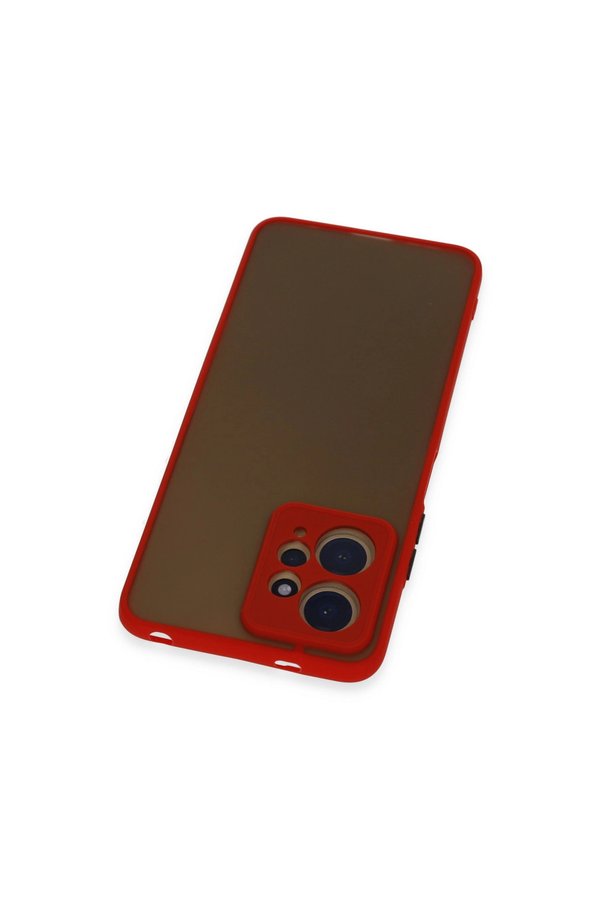 Evimdeyokyok Xiaomi Redmi Note 12 4G Kılıf Montreal Silikon Kapak - Kırmızı