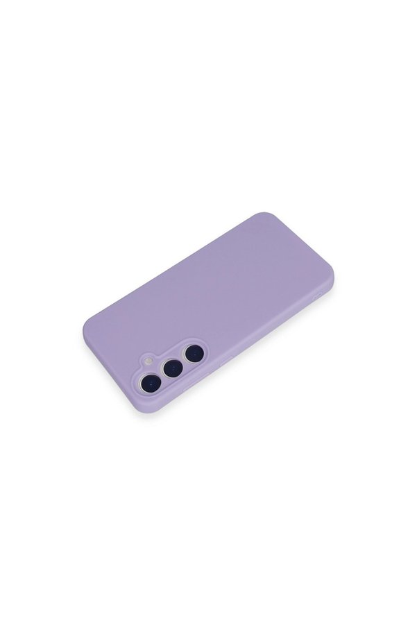 Evi̇mdeyokyok Samsung Galaxy A35 5G Kılıf Nano İçi̇ Kadi̇fe Si̇li̇kon - Li̇la