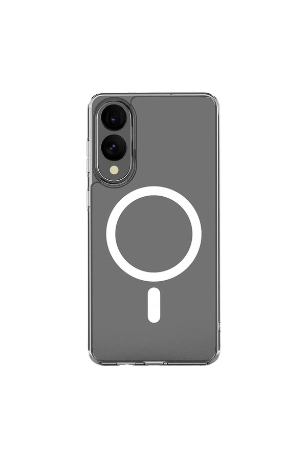 Evimdeyokyok Samsung Galaxy S25 Edge Kılıf Magneticsafe Şeffaf Silikon - Şeffaf