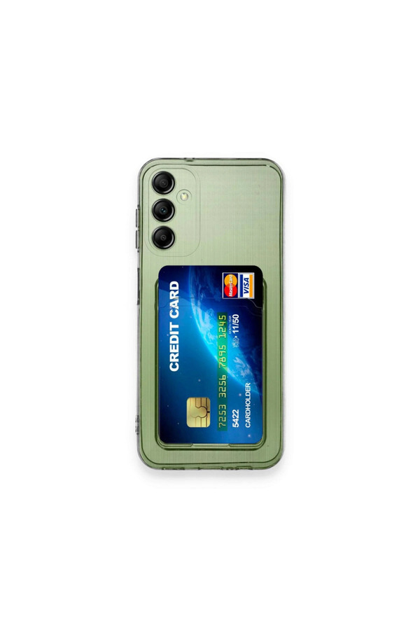 Evimdeyokyok Samsung Galaxy A15 4G Kılıf Kart Şeffaf Silikon - Şeffaf
