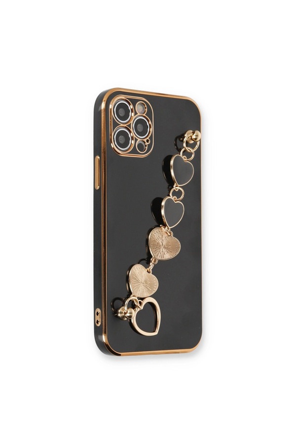 Evimdeyokyok Apple İphone 12 Pro Kılıf Esila Silikon - Siyah