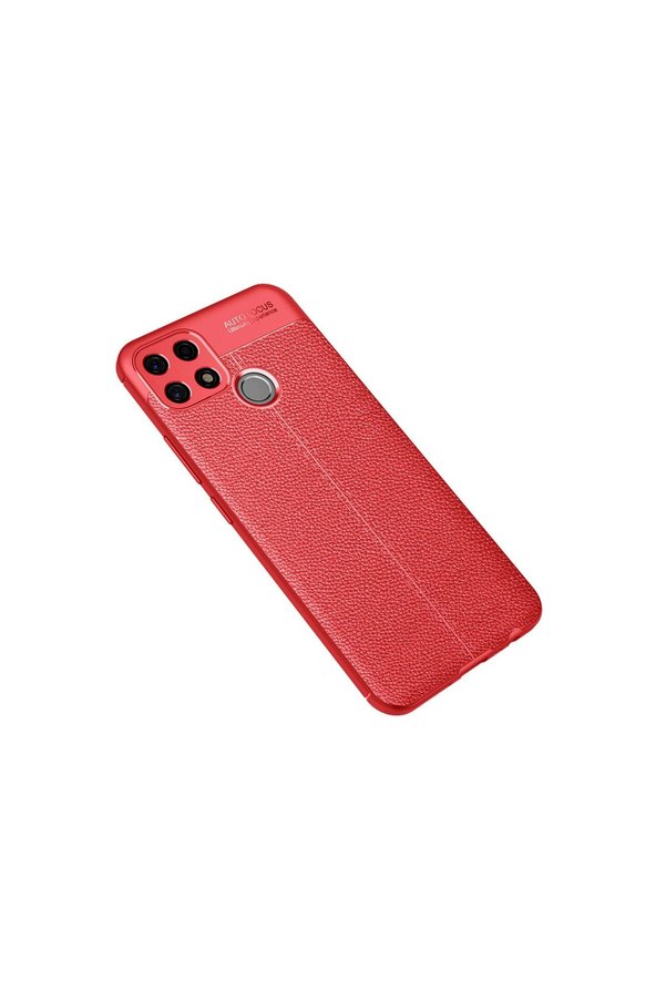 Evimdeyokyok Oppo A15 Kılıf Auto Focus Kapak - Kırmızı