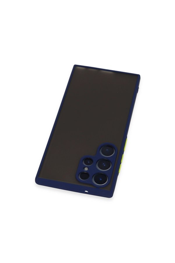 Evimdeyokyok Samsung Galaxy S22 Ultra Kılıf Montreal Silikon Kapak - Lacivert