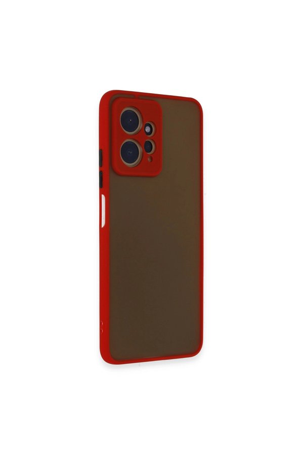 Evimdeyokyok Xiaomi Redmi Note 12 4G Kılıf Montreal Silikon Kapak - Kırmızı