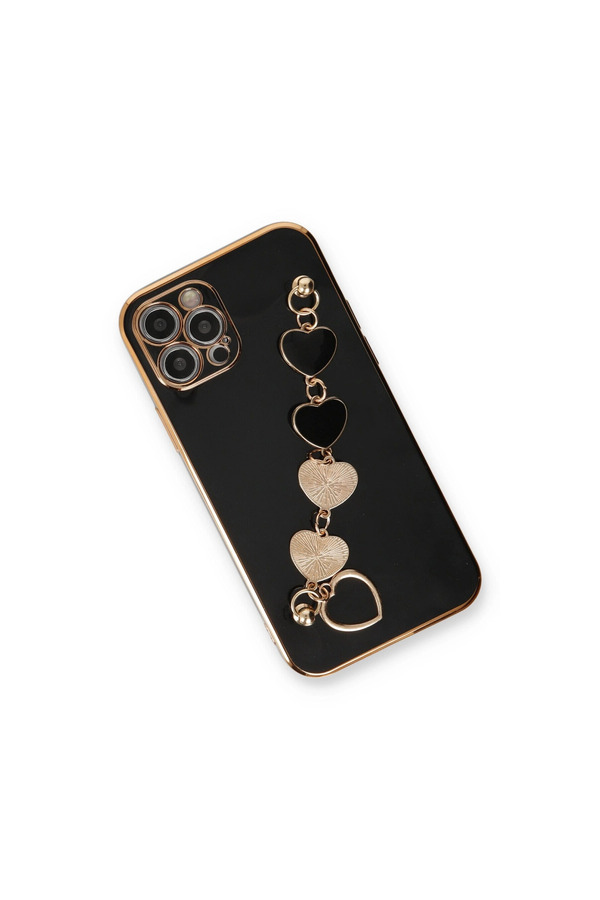 Evimdeyokyok Apple İphone 12 Pro Kılıf Esila Silikon - Siyah