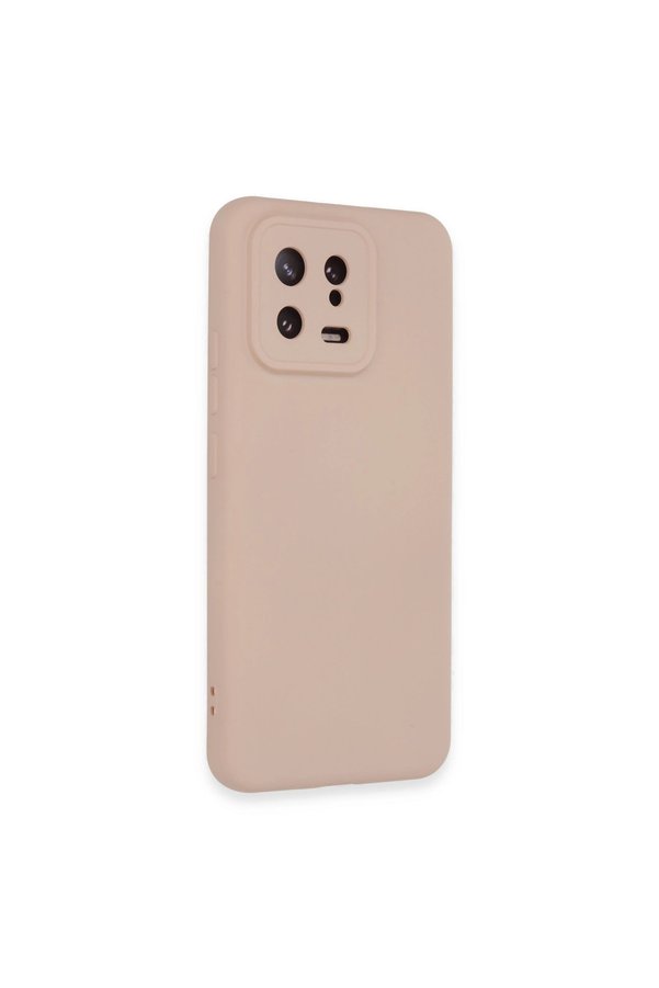 Evimdeyokyok Xiaomi Mi 13 Kılıf Nano İçi Kadife Silikon - Pudra