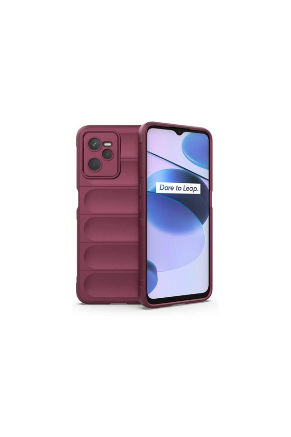 Evimdeyokyok Realme C35 Kılıf Optimum Silikon - Bordo