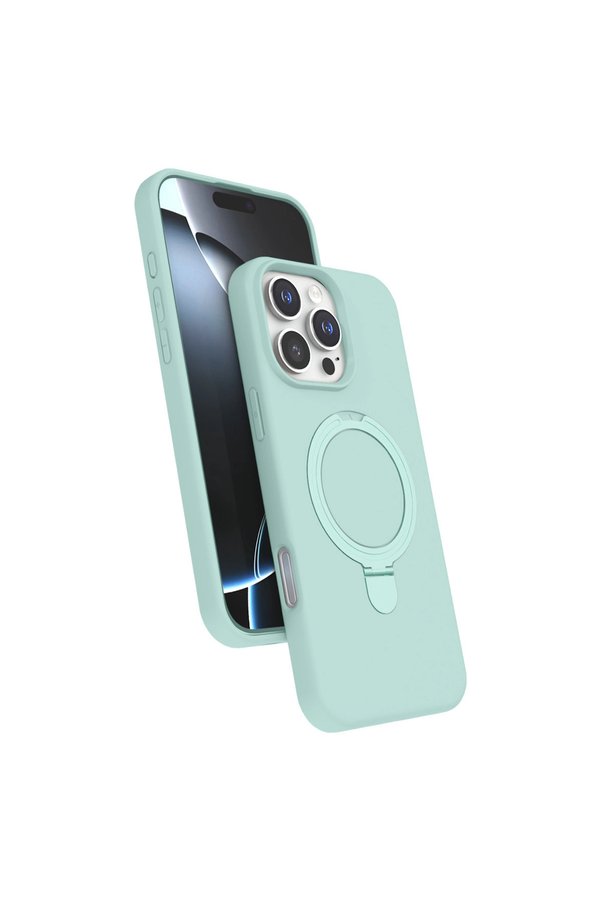 Evimdeyokyok Apple İphone 16 Pro Max Regal Magsafe Standlı Kapak - Su Yeşili