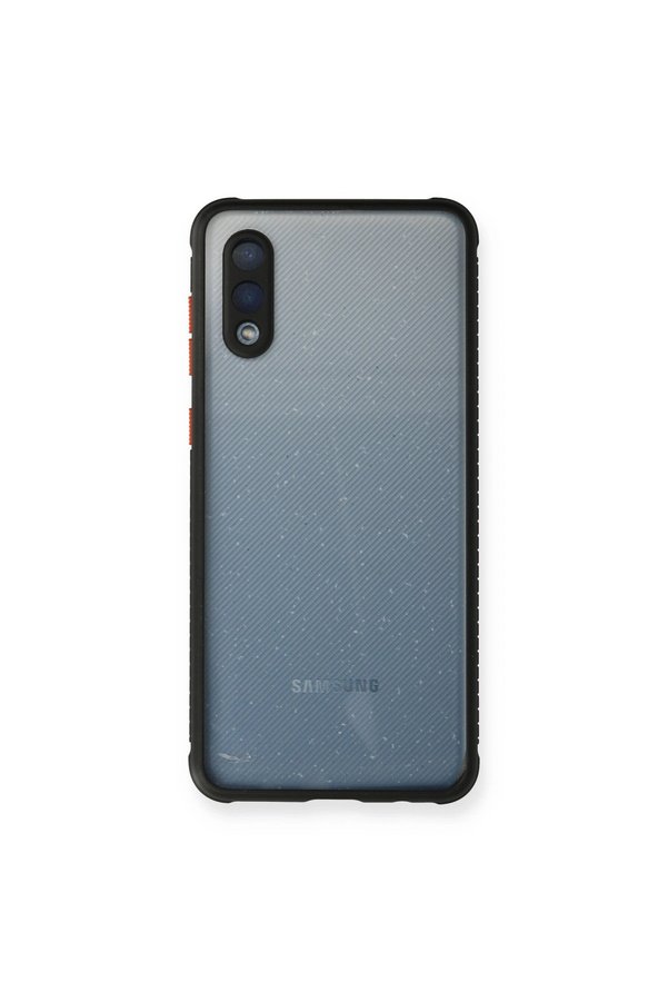 Evimdeyokyok Samsung Galaxy A02 Kılıf Miami Şeffaf Silikon - Siyah