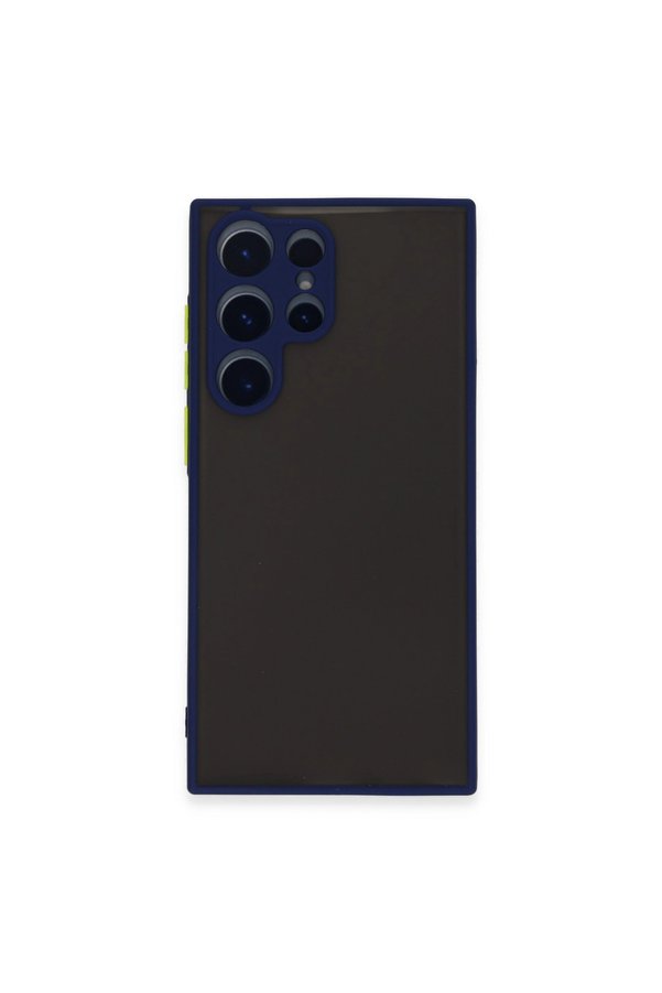 Evimdeyokyok Samsung Galaxy S22 Ultra Kılıf Montreal Silikon Kapak - Lacivert