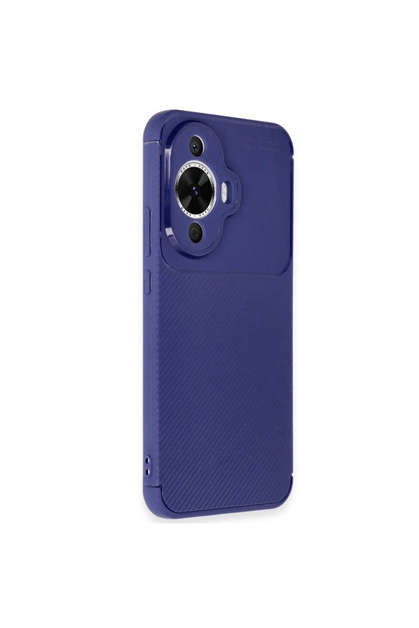 Evimdeyokyok Huawei Nova 12S Kılıf Auto Focus Karbon Kapak - Lacivert