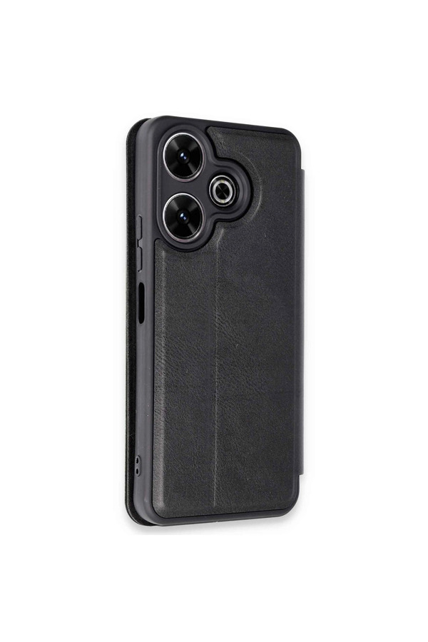 Evimdeyokyok Xiaomi Redmi 13 4G Kılıf Flip Cover - Siyah