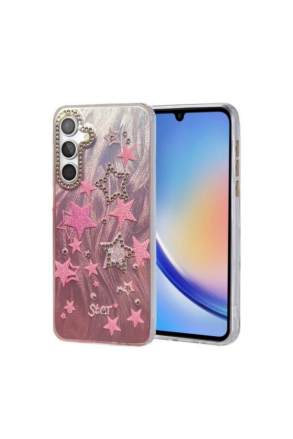 Evimdeyokyok Samsung Galaxy A34 5G Kılıf Blade Aynalı Desenli Kapak - Desen 7