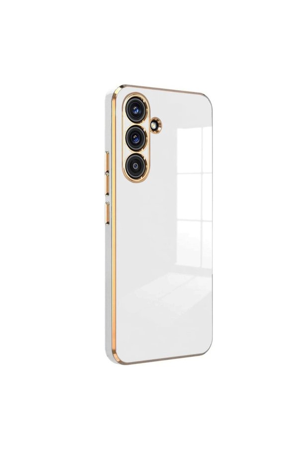 Evimdeyokyok Samsung Galaxy A24 4G Kılıf Volet Silikon - Beyaz