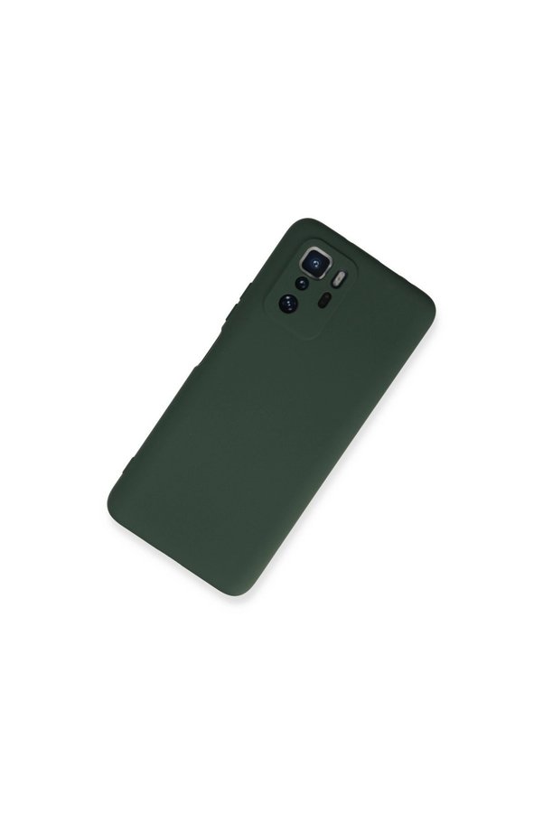 Evi̇mdeyokyok Xi̇aomi̇ Poco X3 Gt Kılıf Nano İçi̇ Kadi̇fe Si̇li̇kon - Koyu Yeşi̇l