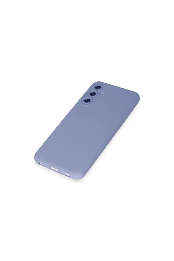 Evi̇mdeyokyok Samsung Galaxy M34 5G Kılıf Nano İçi̇ Kadi̇fe Si̇li̇kon - Li̇la