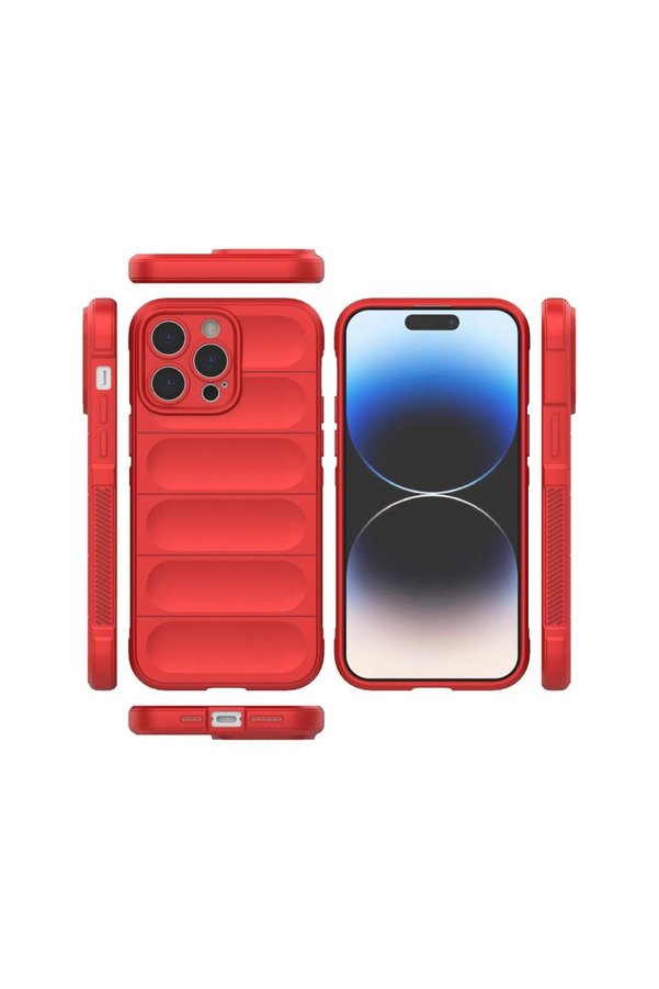 Evimdeyokyok Apple İphone 16 Pro Max Kılıf Optimum Silikon - Kırmızı