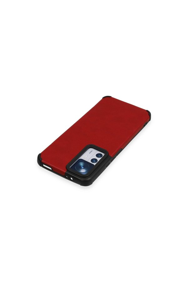 Evimdeyokyok Xiaomi Mi 12T Kılıf Loop Deri Silikon - Kırmızı