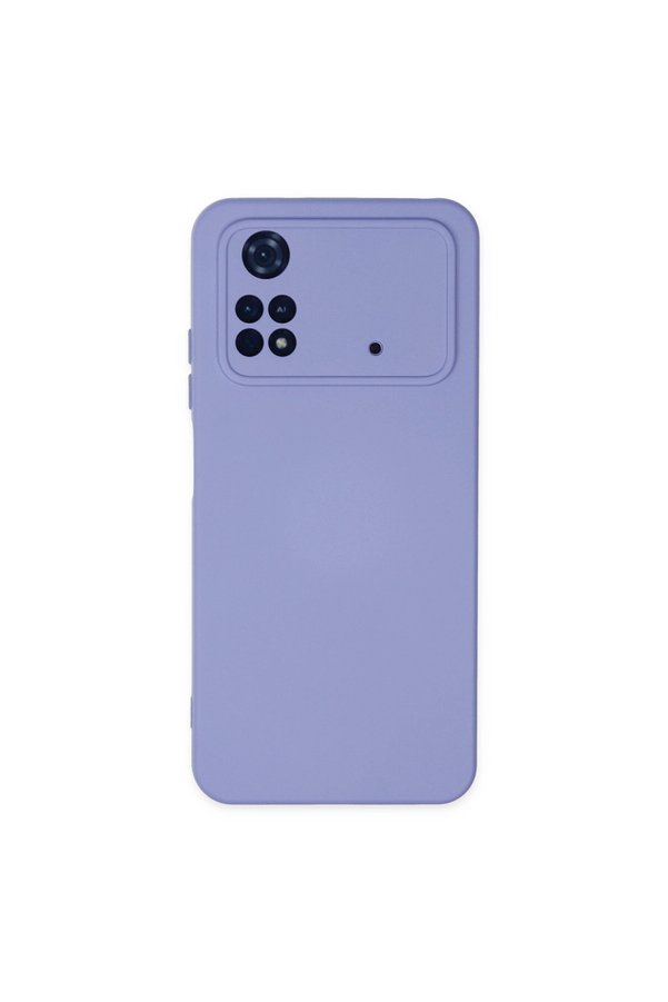 Evimdeyokyok Xiaomi Poco M4 Pro 4G Kılıf Nano İçi Kadife Silikon - Lila