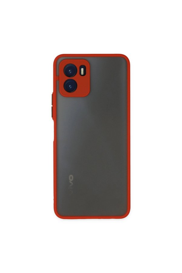 Evimdeyokyok Vivo Y15S Kılıf Montreal Silikon Kapak - Kırmızı