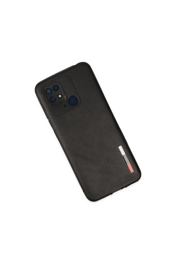Evimdeyokyok Xiaomi Redmi 10C Kılıf Loop Deri Silikon - Siyah