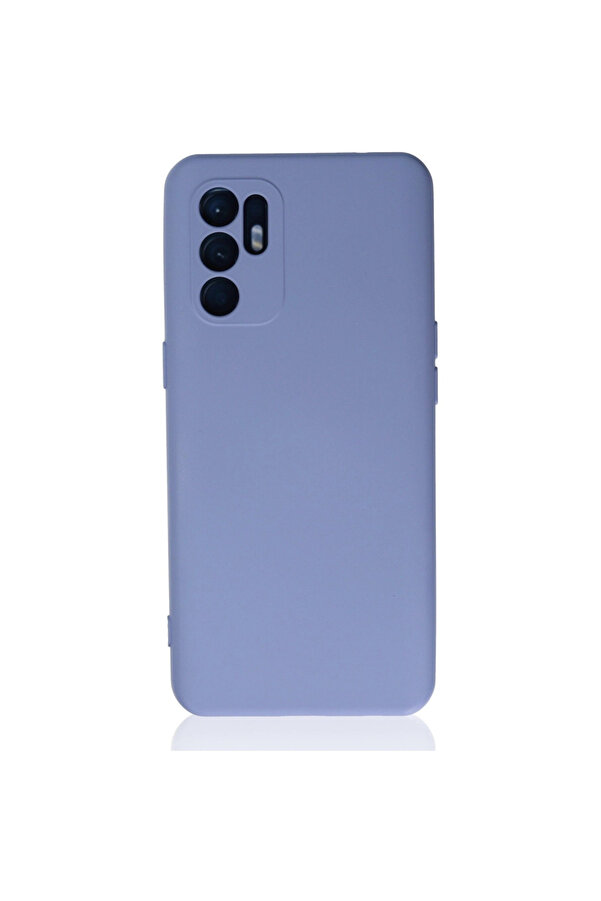 Evimdeyokyok Oppo Reno 6 Kılıf Nano İçi Kadife Silikon - Lila