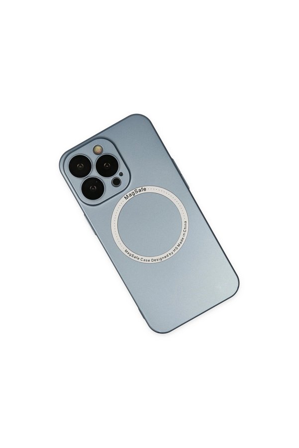 Evi̇mdeyokyok Apple İphone 13 Pro Kılıf Jack Magneti̇csafe Lens Si̇li̇kon - Si̇erra Blue