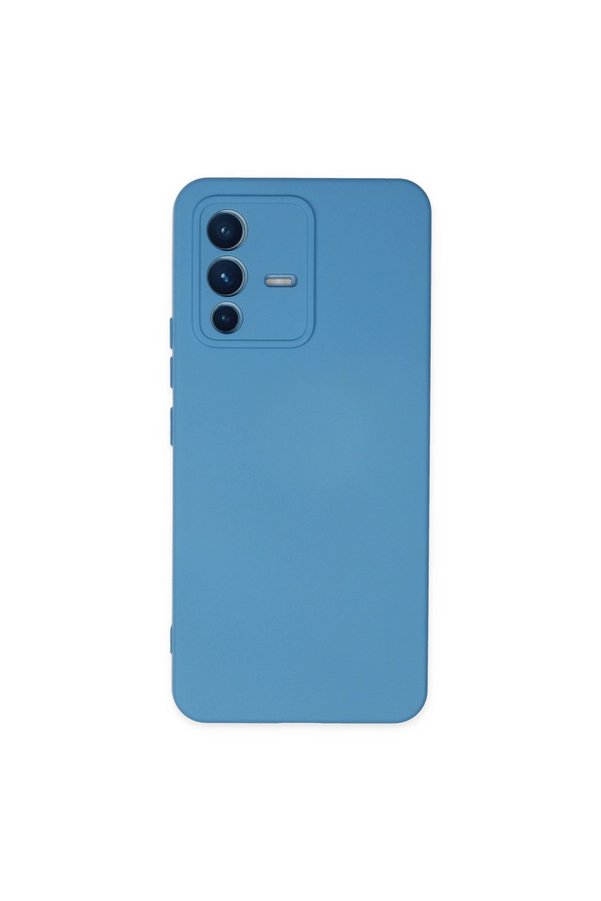 Evimdeyokyok Vivo V23 5G Kılıf Nano İçi Kadife Silikon - Mavi