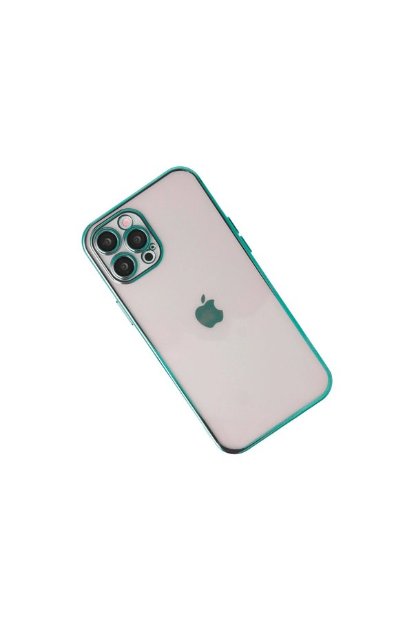 Evimdeyokyok Apple İphone 12 Pro Max Kılıf Razer Lensli Silikon - Yeşil