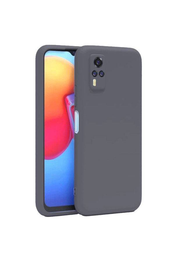 Evimdeyokyok Vivo Y53S Kılıf Nano İçi Kadife Silikon - Gri