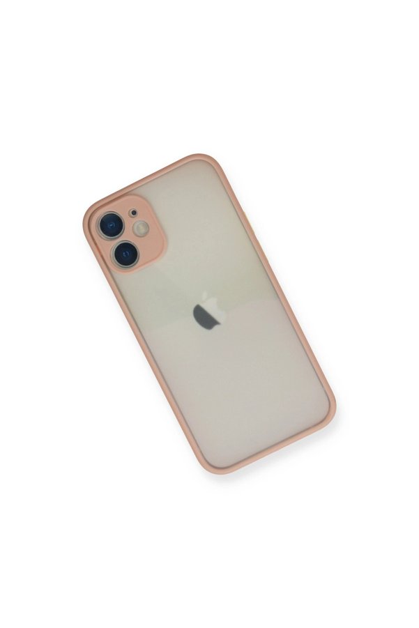 Evi̇mdeyokyok Apple İphone 11 Pro Max Kılıf Montreal Si̇li̇kon Kapak - Pembe