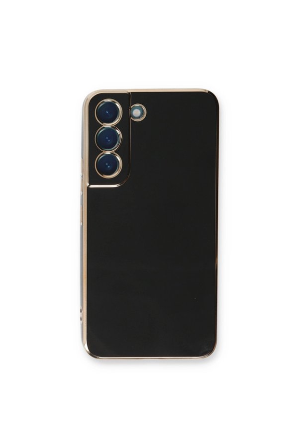 Evimdeyokyok Samsung Galaxy S22 Plus Kılıf Volet Silikon - Siyah