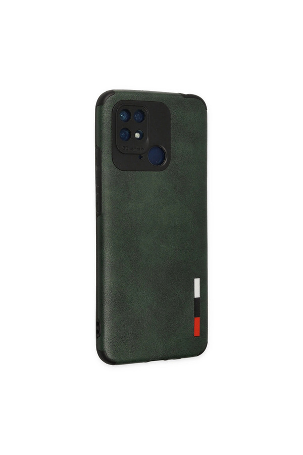 Evimdeyokyok Xiaomi Redmi 10C Kılıf Loop Deri Silikon - Yeşil