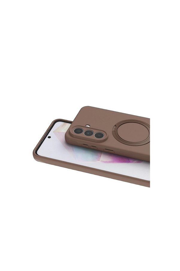 Evi̇mdeyokyok Samsung Galaxy A57 5G Regal Magsafe Standlı Kapak - Çöl Ti̇tanyum