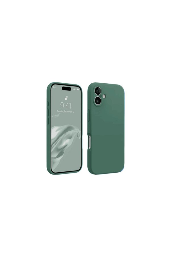 Evimdeyokyok Apple İphone 16 Kılıf First Silikon - Koyu Yeşil