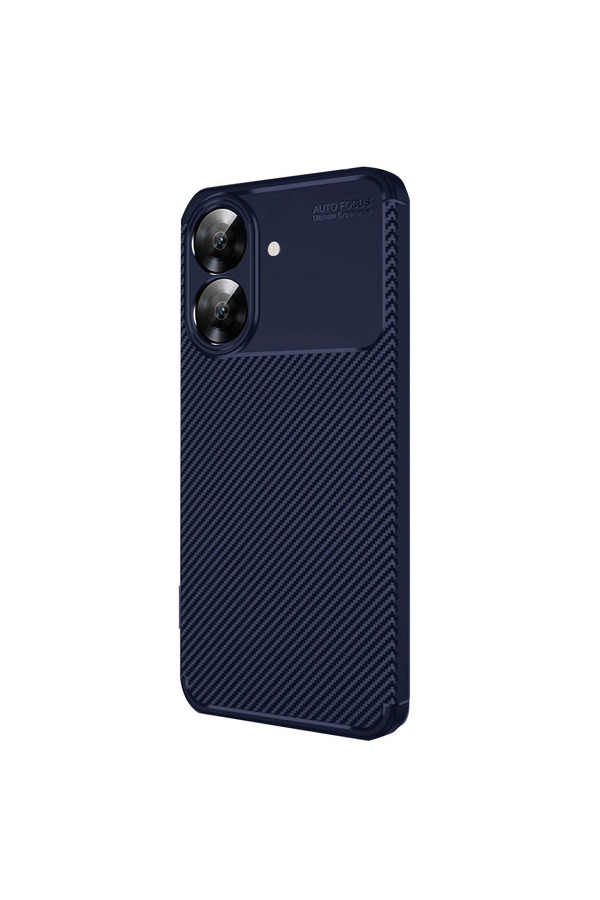 Evimdeyokyok Realme Note 60 Kılıf Auto Focus Karbon Kapak - Lacivert