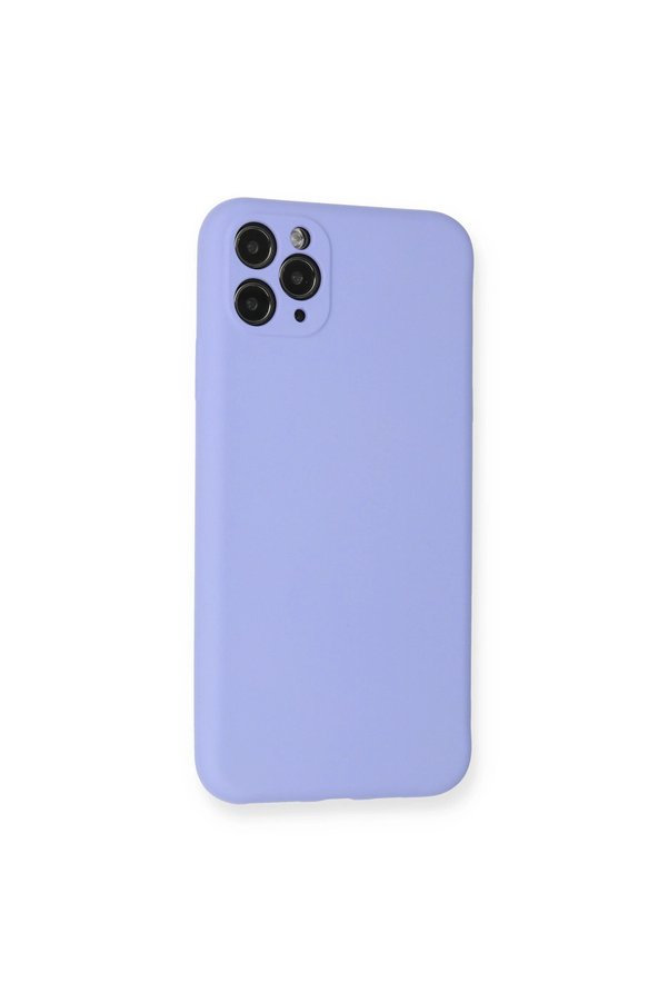 Evimdeyokyok Apple İphone 11 Pro Max Kılıf Nano İçi Kadife Silikon - Lila