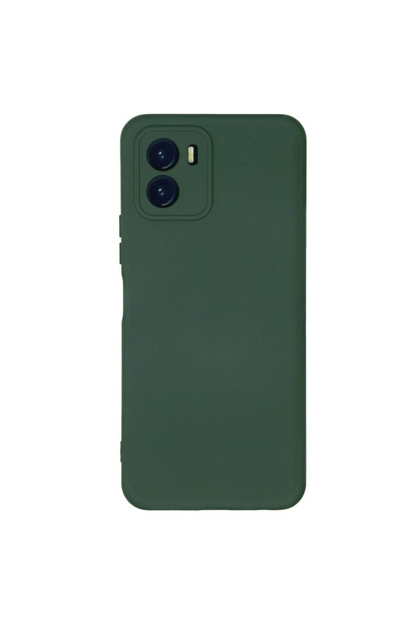 Evimdeyokyok Vivo Y15S Kılıf Nano İçi Kadife Silikon - Koyu Yeşil